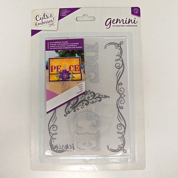 Brand New Gemini/Crafter's Companion Set of 3 Cutting and Embossing folders - Picture 2 of 5